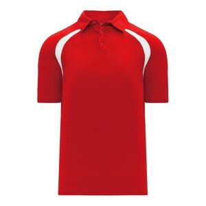 Kids Red Polo Shirt with White Accents, Youth Size Medium, Brand New In Bag